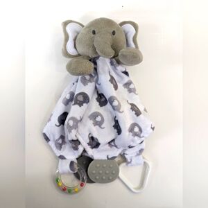 Modern Baby elephant polyester lovey security blanket